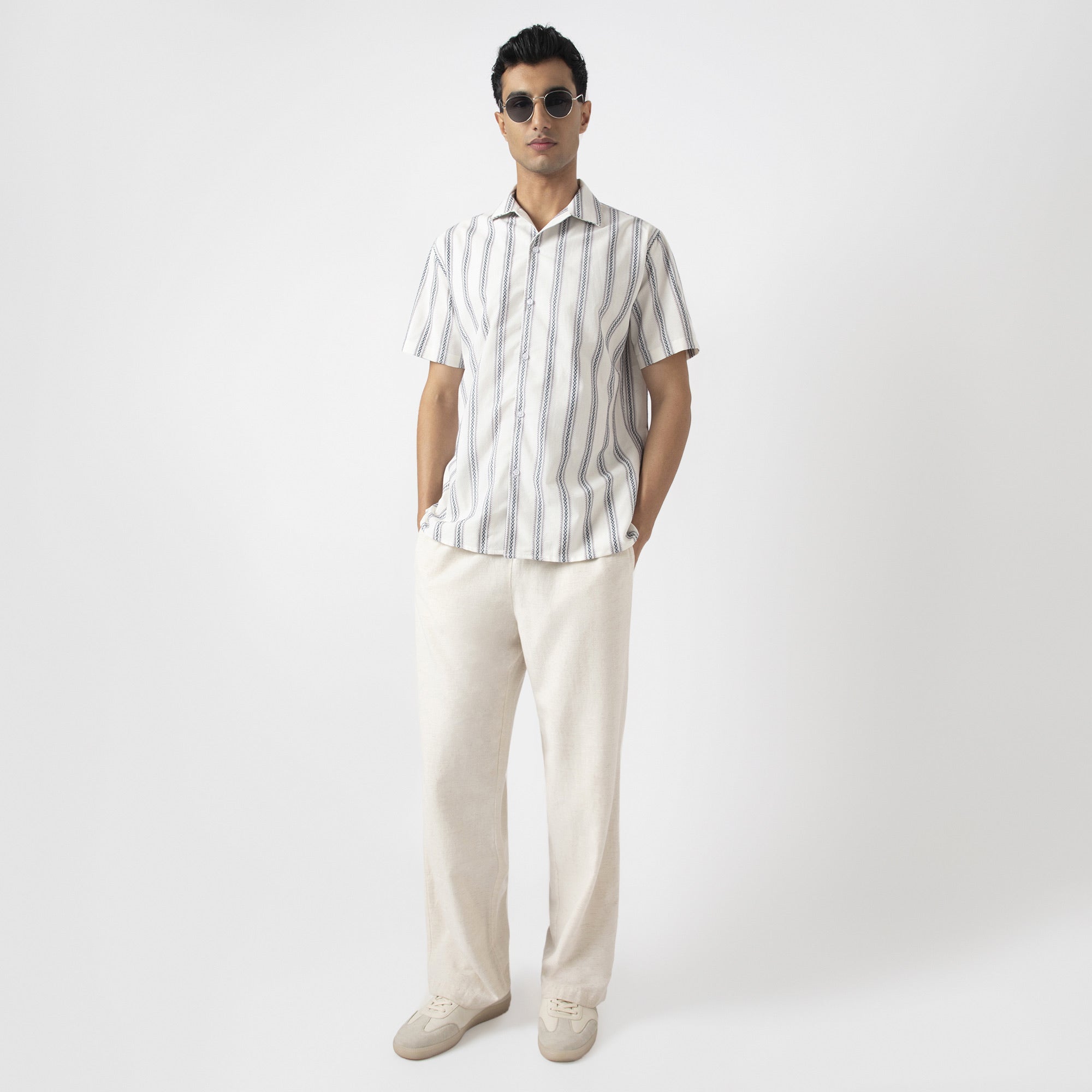 Relaxed Fit Striped Resort Shirt