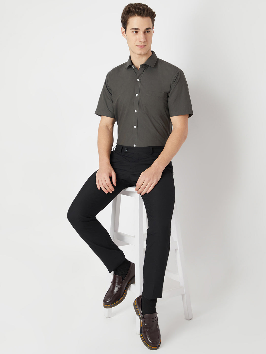 Wrinkle Free Half Sleeve Shirt