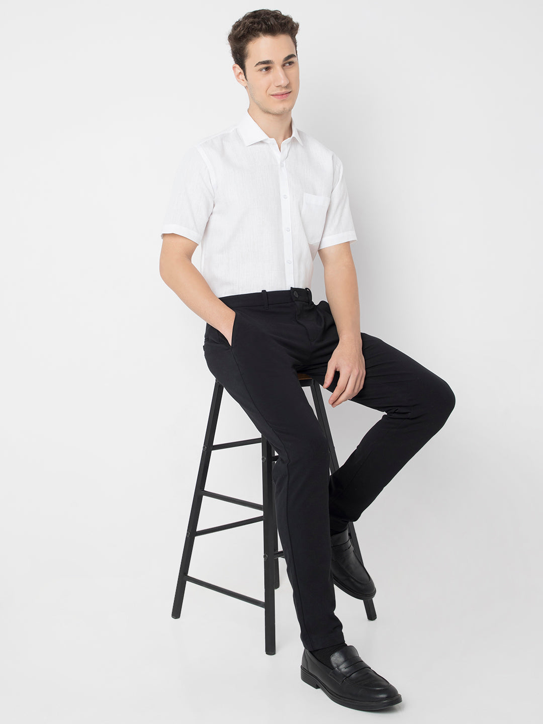 Cotton Linen Half Sleeve Shirt