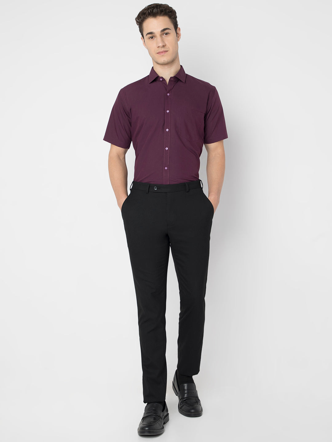 Wrinkle Free Half Sleeve Shirt