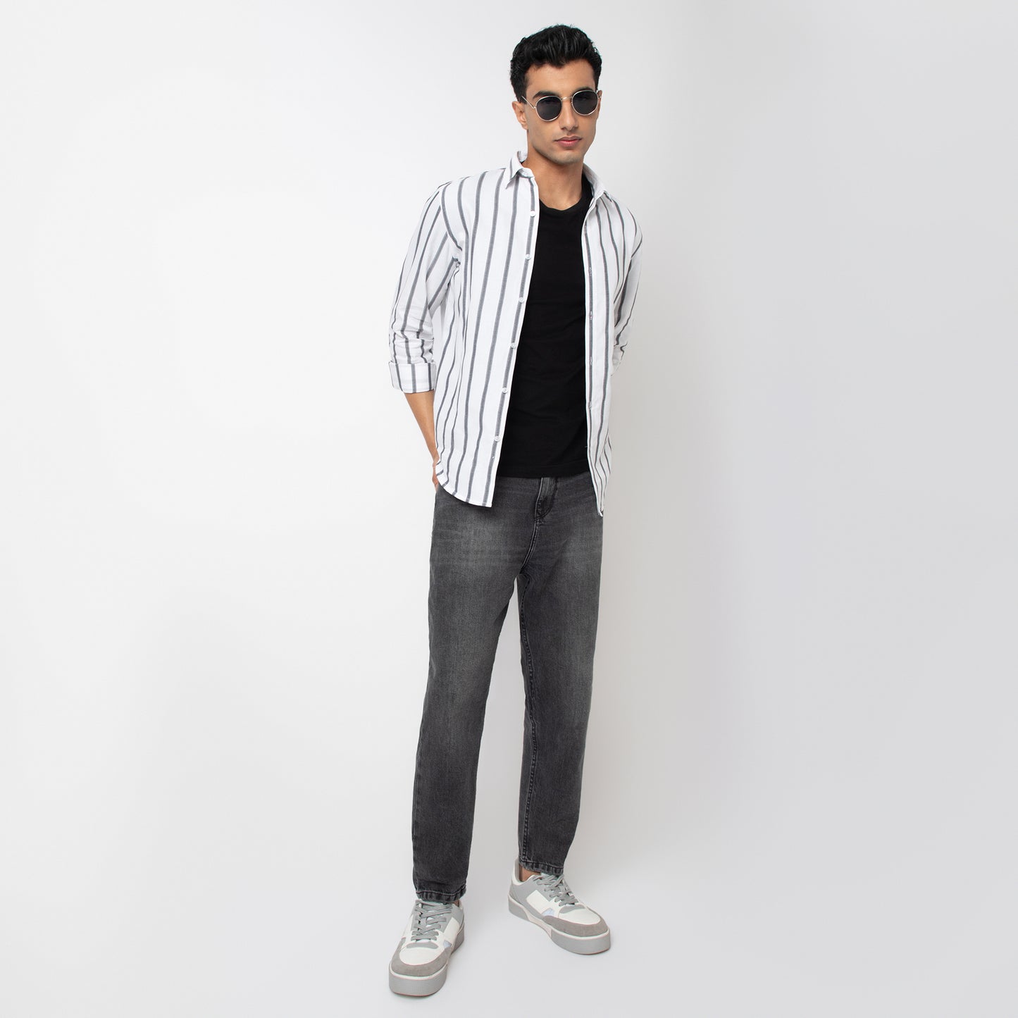 Striped Cotton Casual Shirt