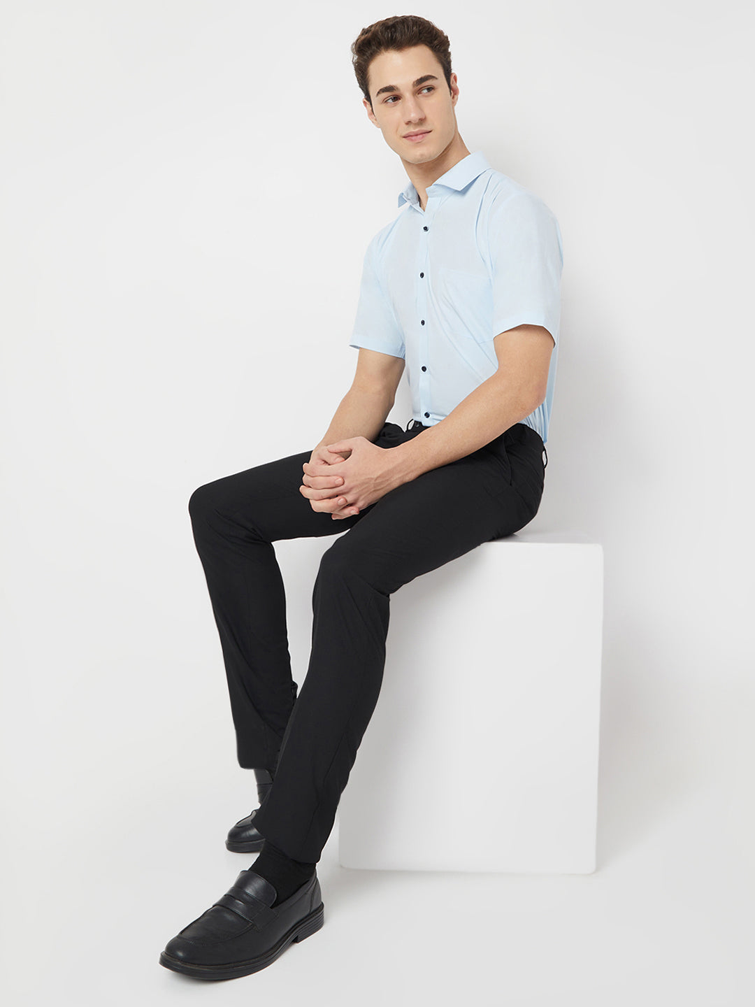 Wrinkle Free Half Sleeve Shirt