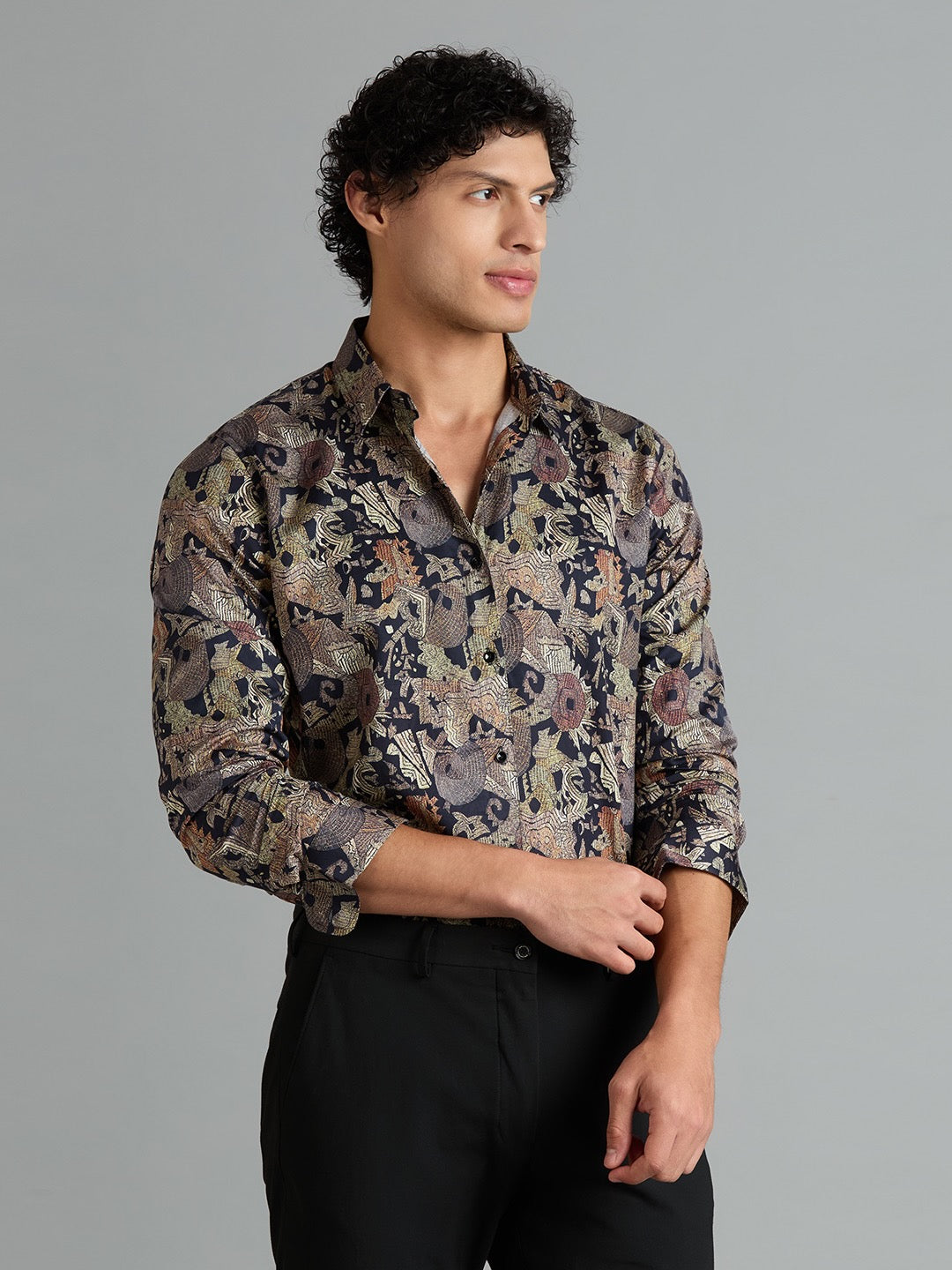 Giza Cotton Printed Shirt