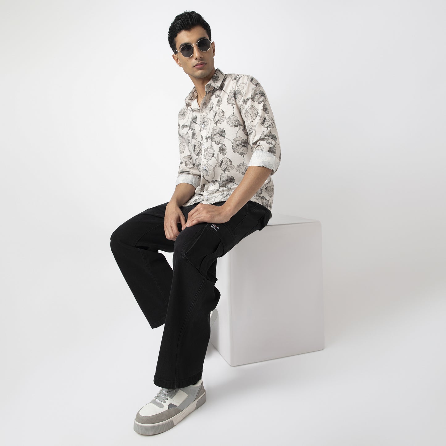 Printed Linen Shirt