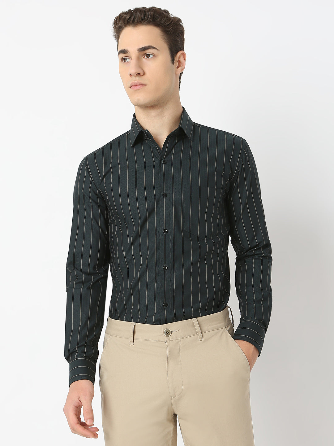 Herringbone Striped Shirt