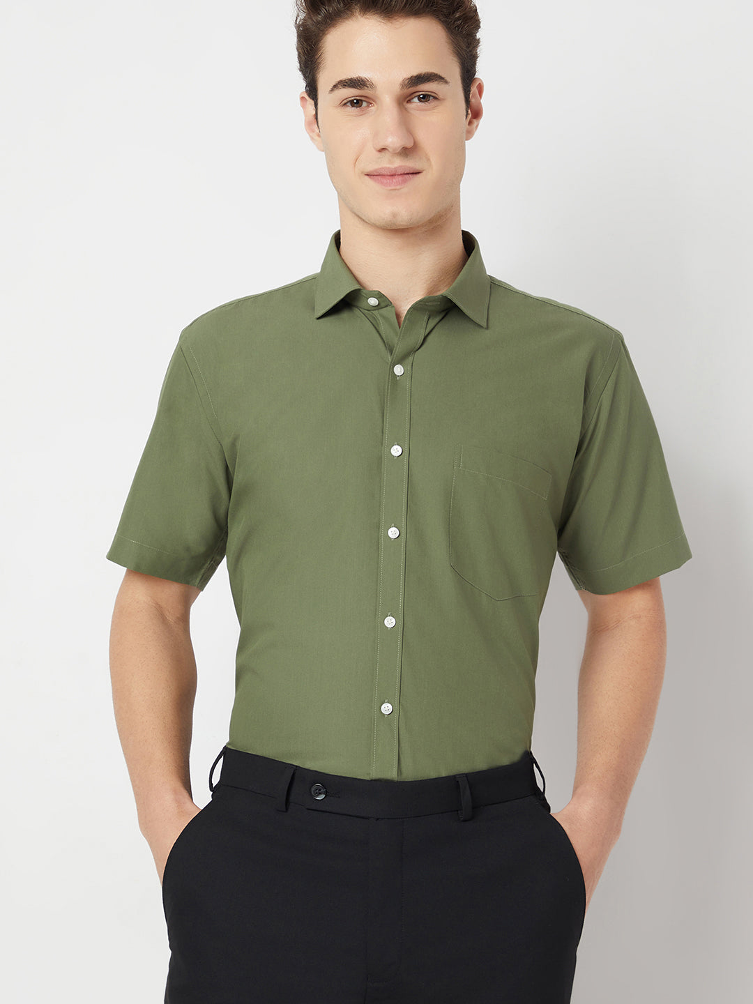 Wrinkle Free Half Sleeve Shirt