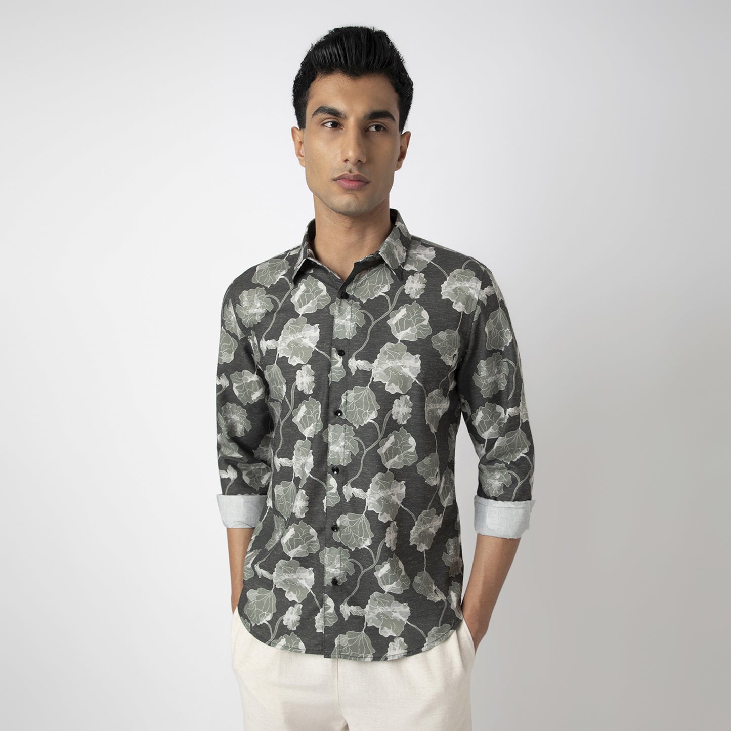 Printed Linen Shirt