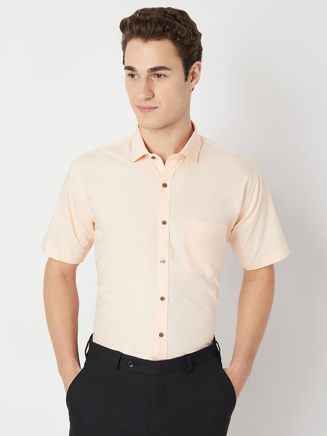 Wrinkle Free Half Sleeve Shirt