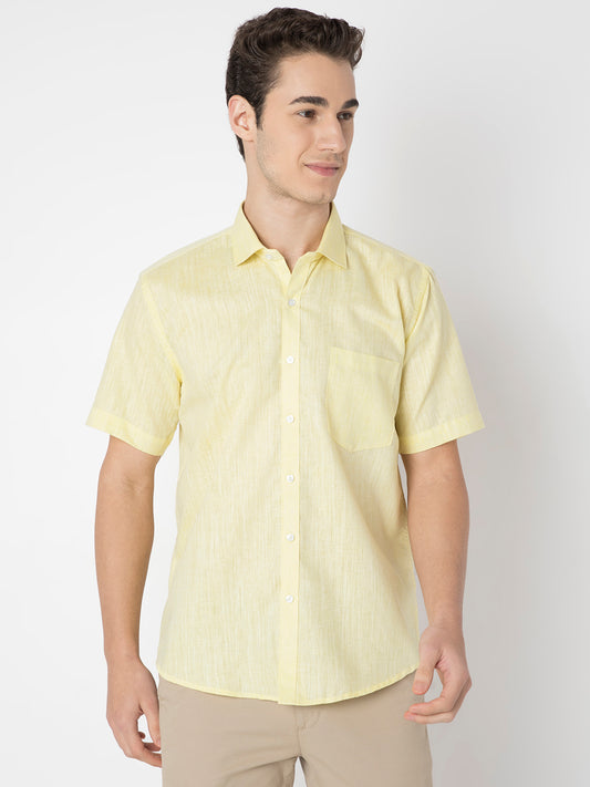 Cotton Linen Half Sleeve Shirt