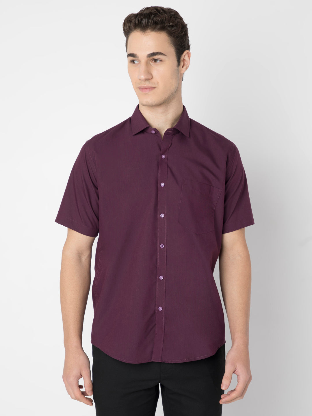 Wrinkle Free Half Sleeve Shirt