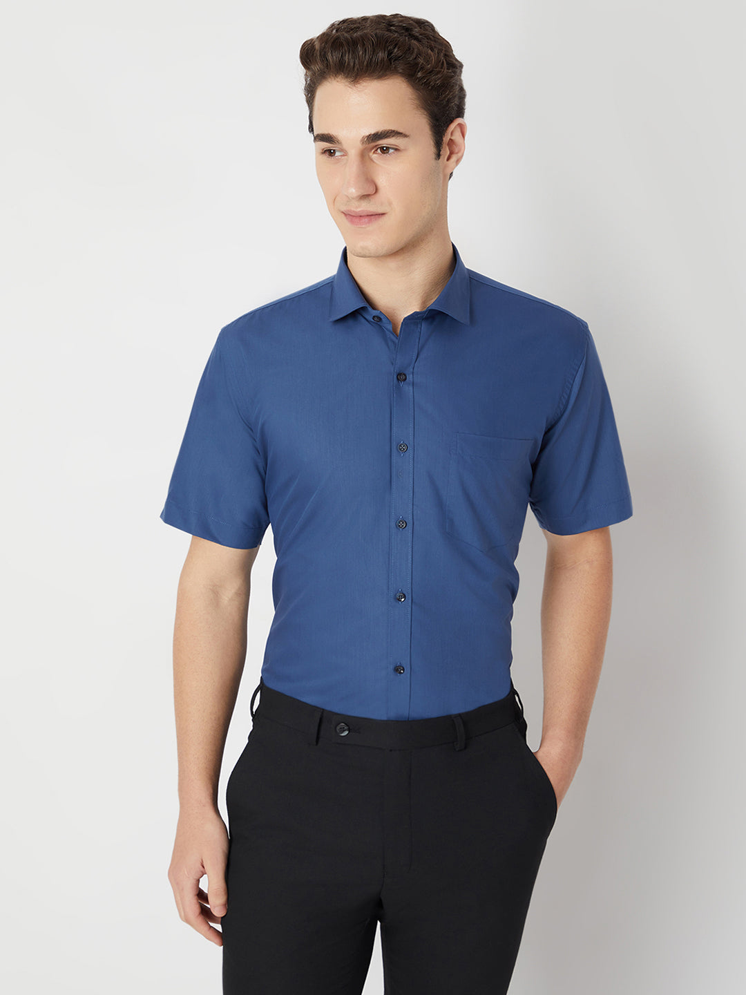 Wrinkle Free Half Sleeve Shirt