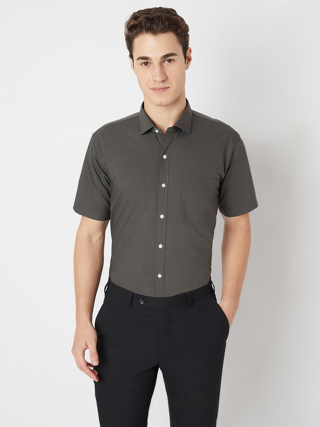 Wrinkle Free Half Sleeve Shirt
