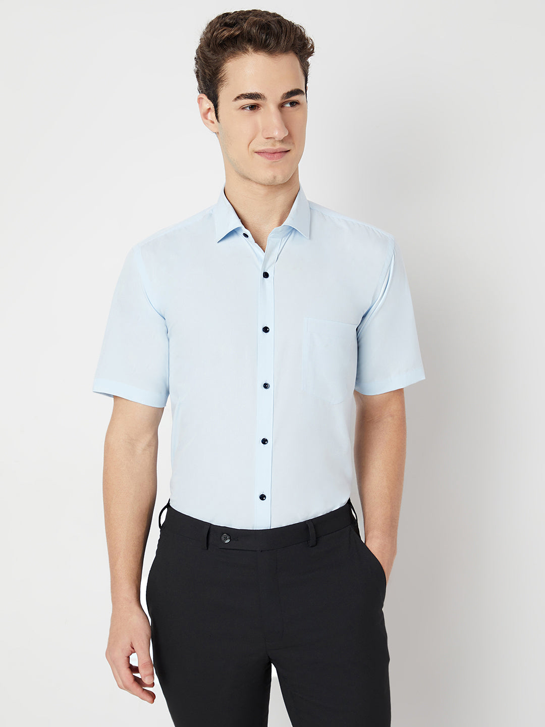 Wrinkle Free Half Sleeve Shirt