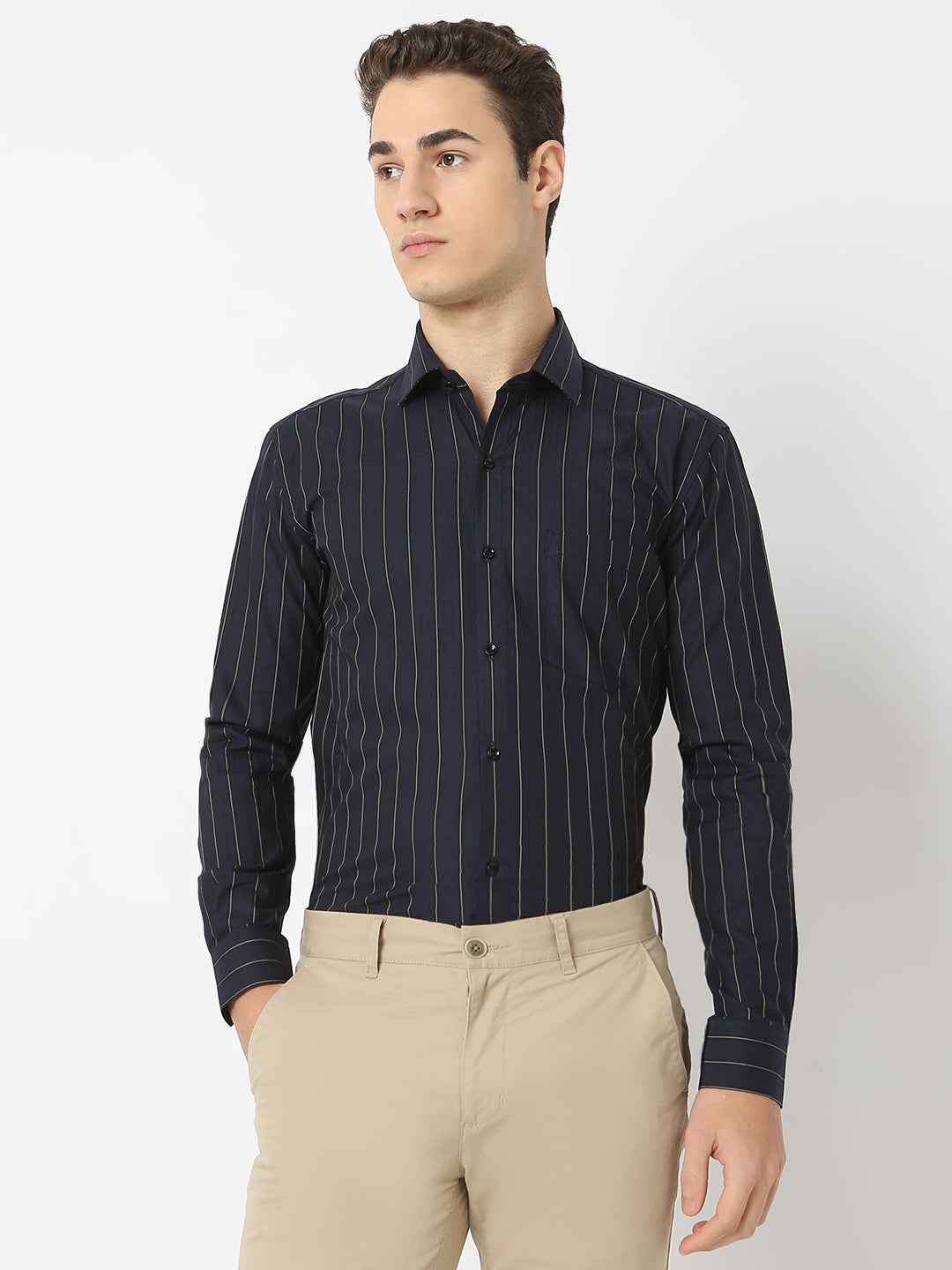 Herringbone Striped Shirt