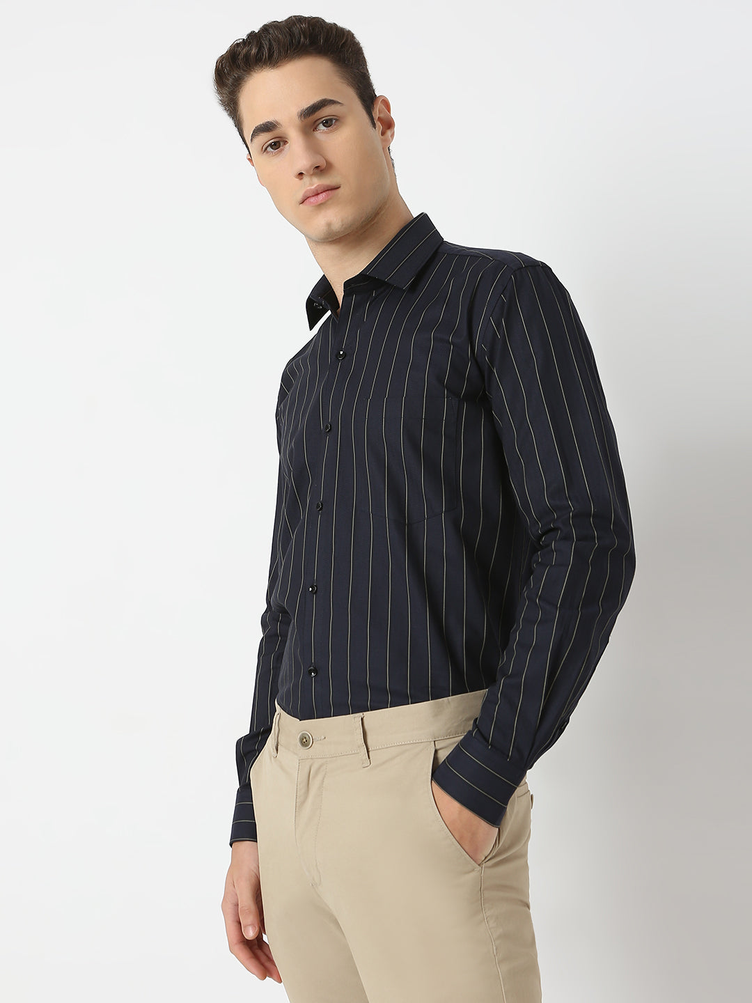 Herringbone Striped Shirt