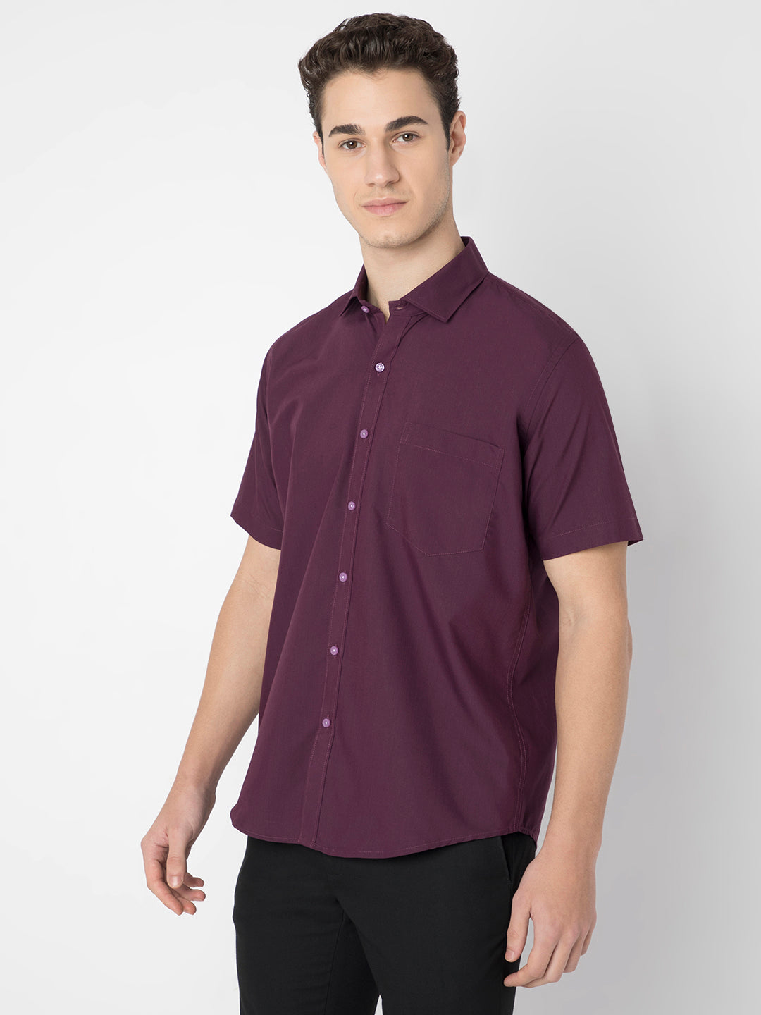 Wrinkle Free Half Sleeve Shirt