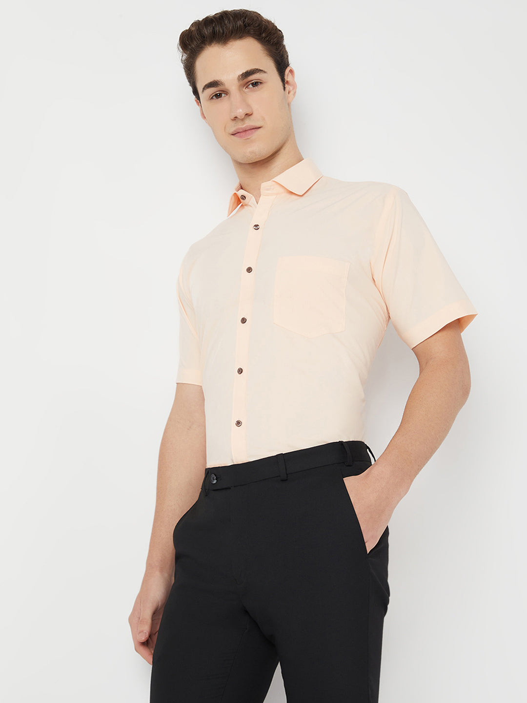 Wrinkle Free Half Sleeve Shirt