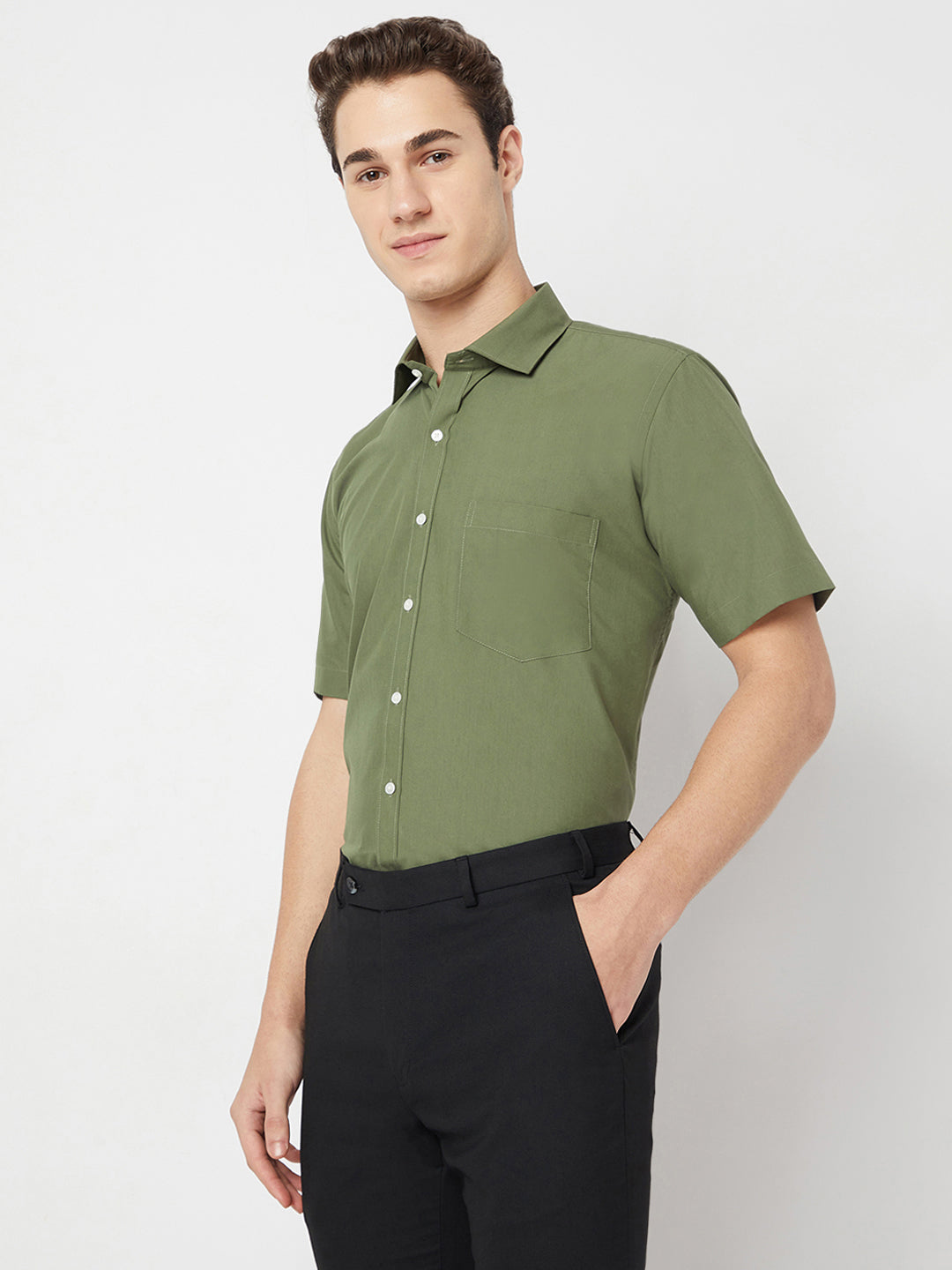Wrinkle Free Half Sleeve Shirt