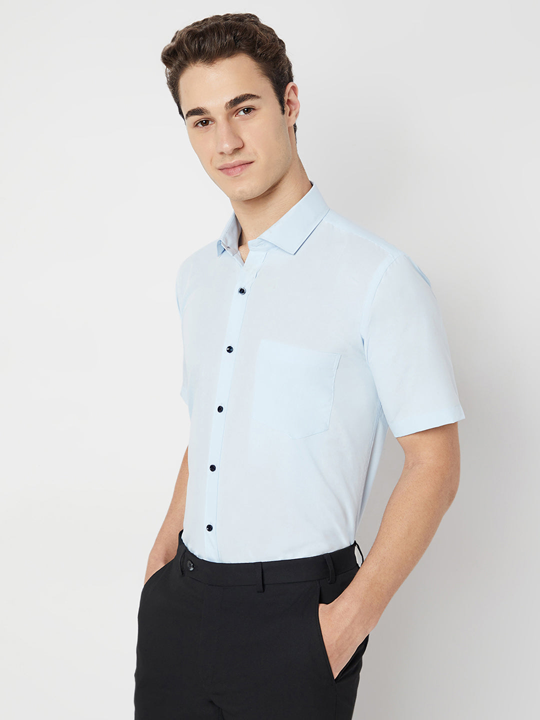 Wrinkle Free Half Sleeve Shirt