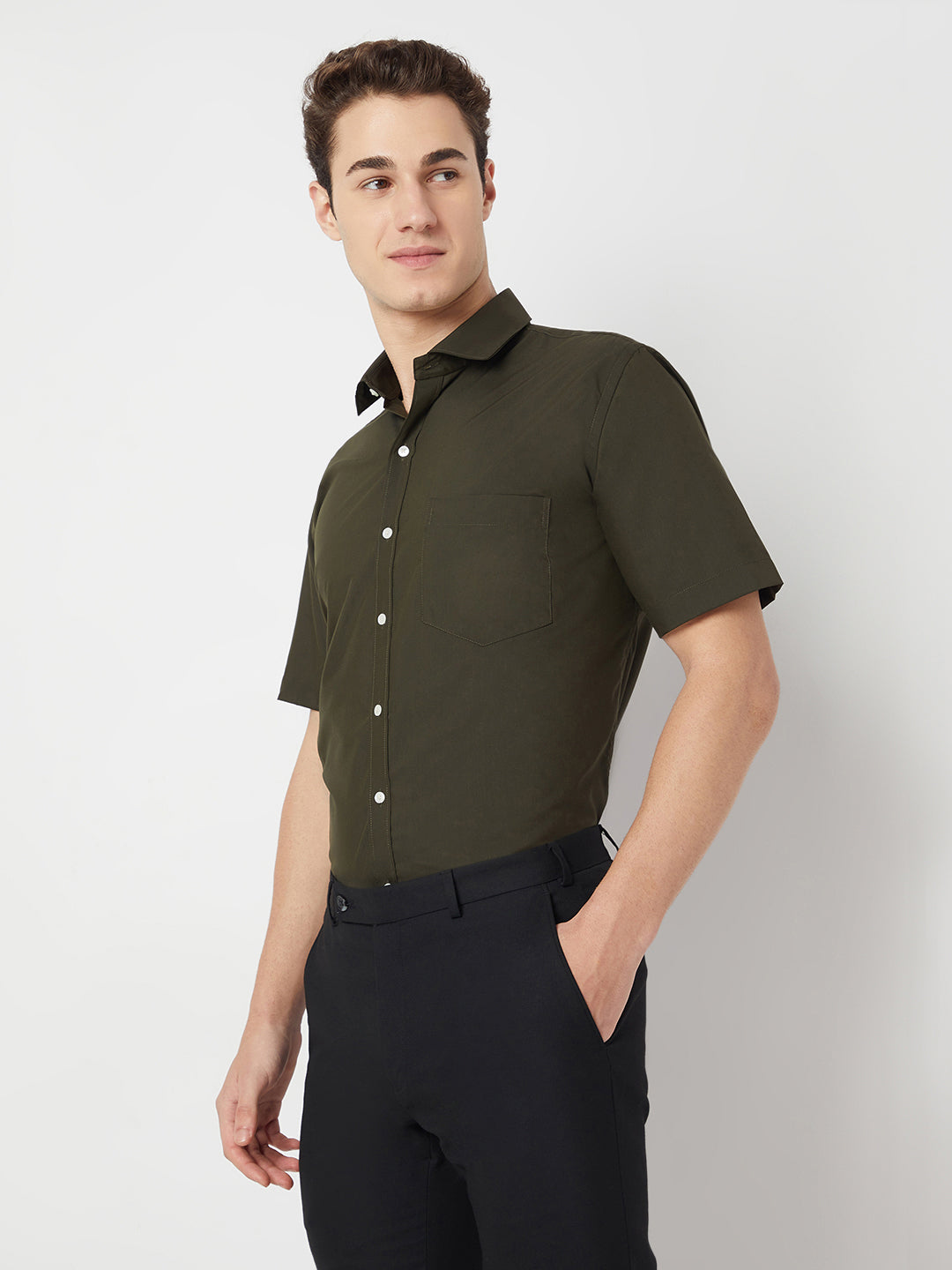 Wrinkle Free Half Sleeve Shirt