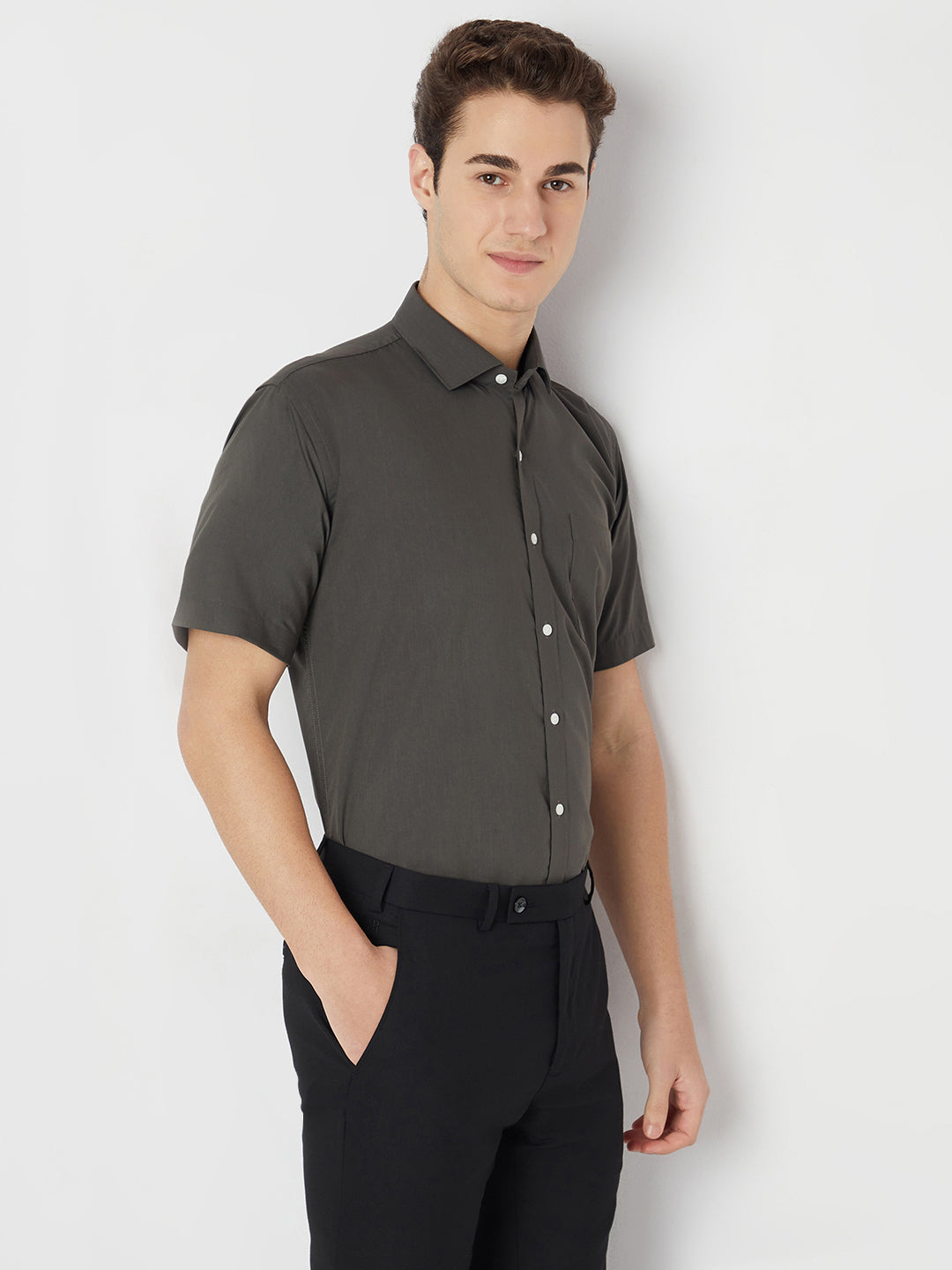 Wrinkle Free Half Sleeve Shirt