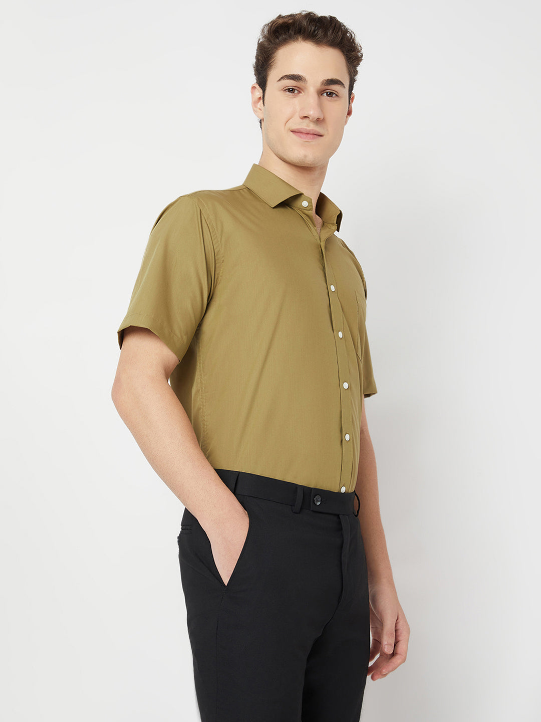 Wrinkle Free Half Sleeve Shirt