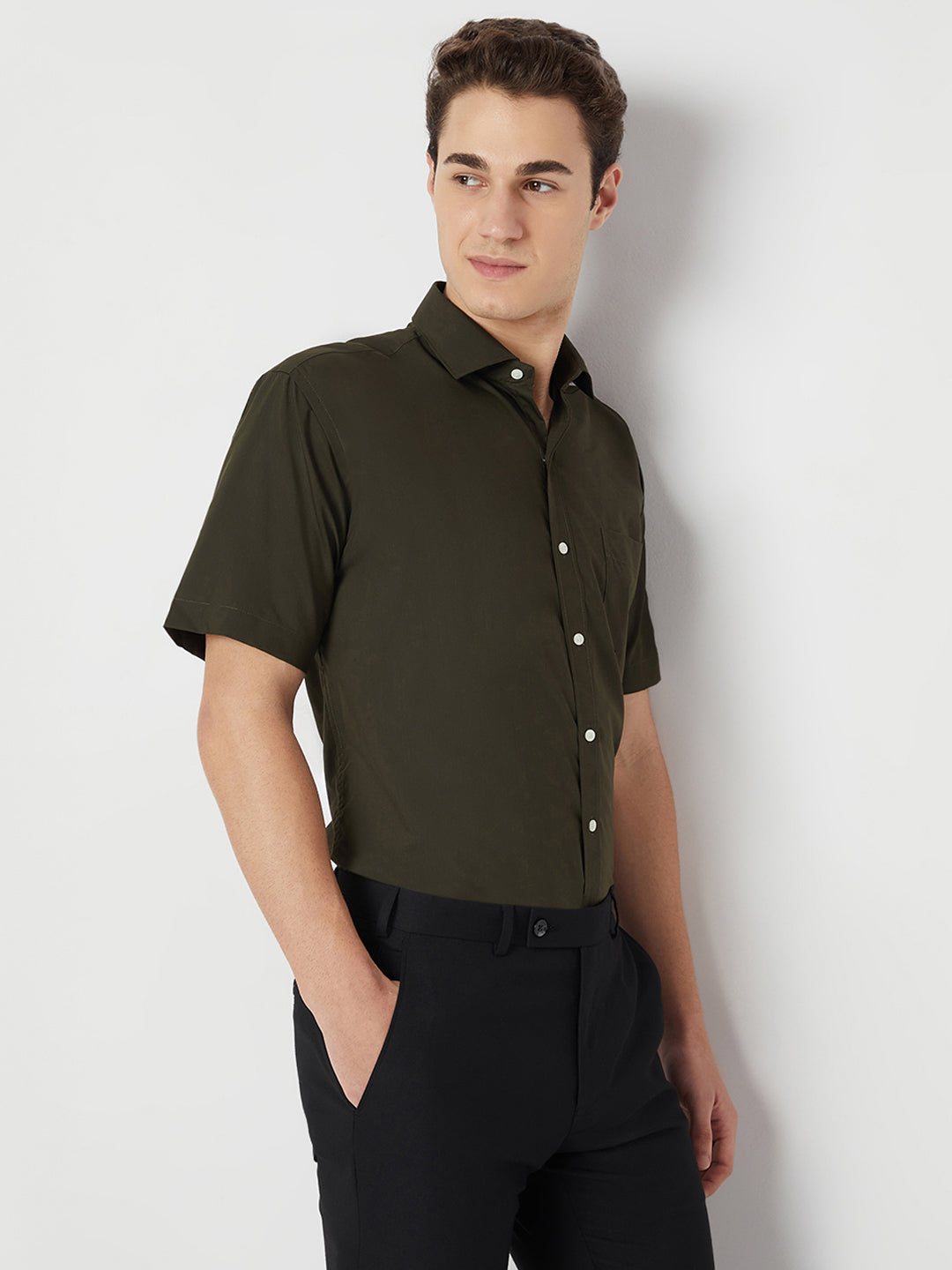 Wrinkle Free Half Sleeve Shirt
