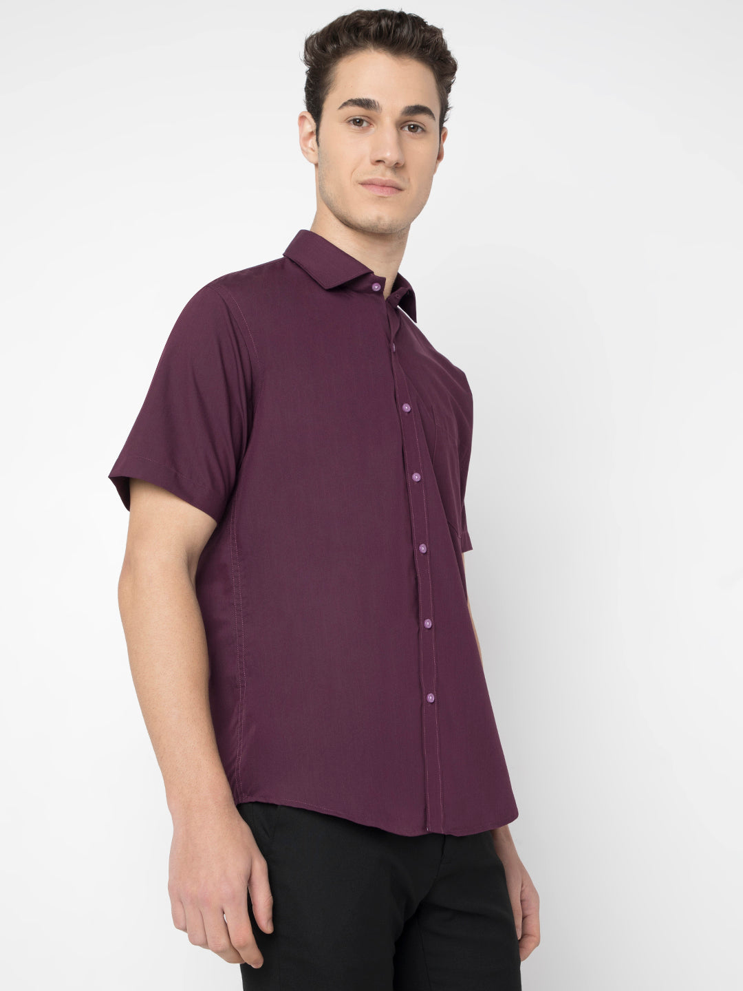 Wrinkle Free Half Sleeve Shirt