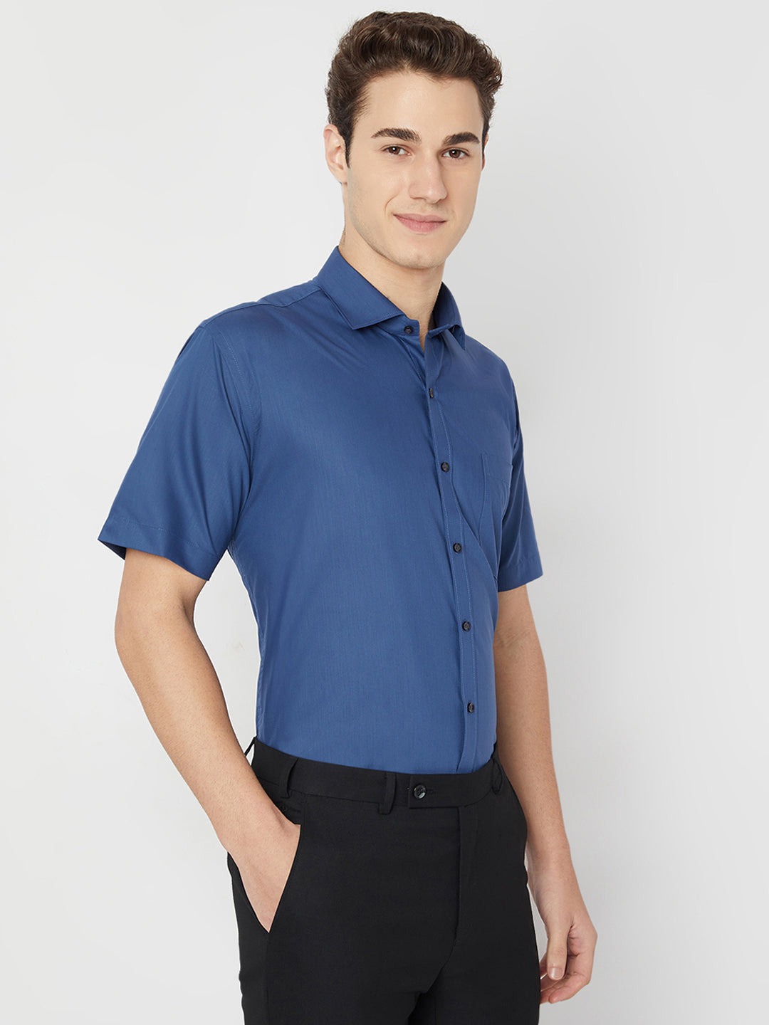 Wrinkle Free Half Sleeve Shirt