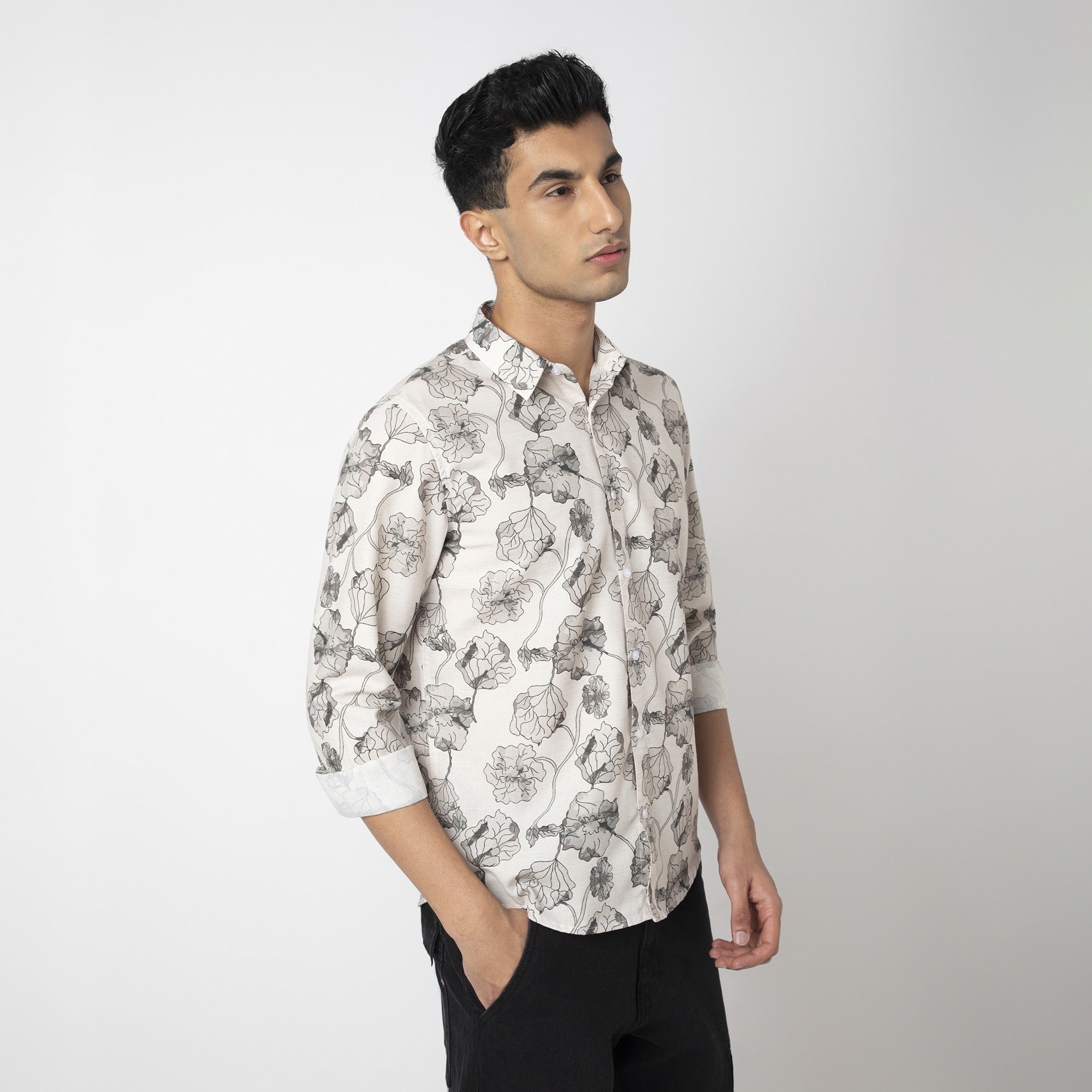 Printed Linen Shirt