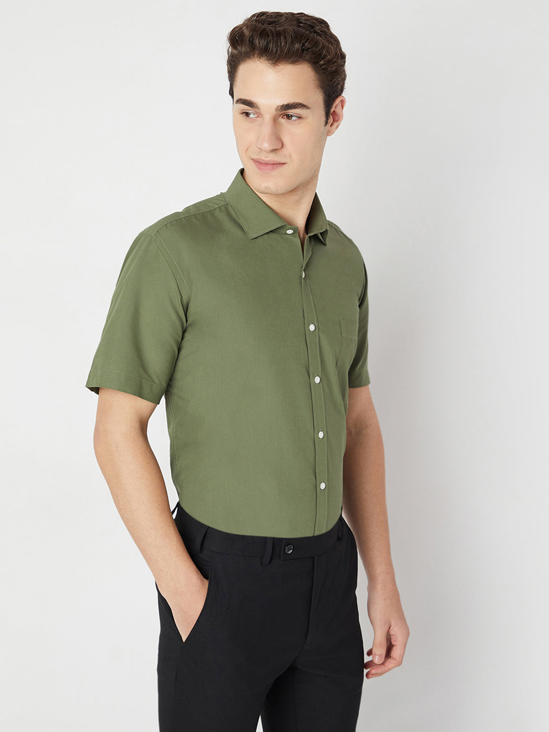 Wrinkle Free Half Sleeve Shirt
