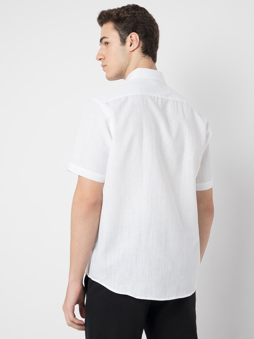 Cotton Linen Half Sleeve Shirt