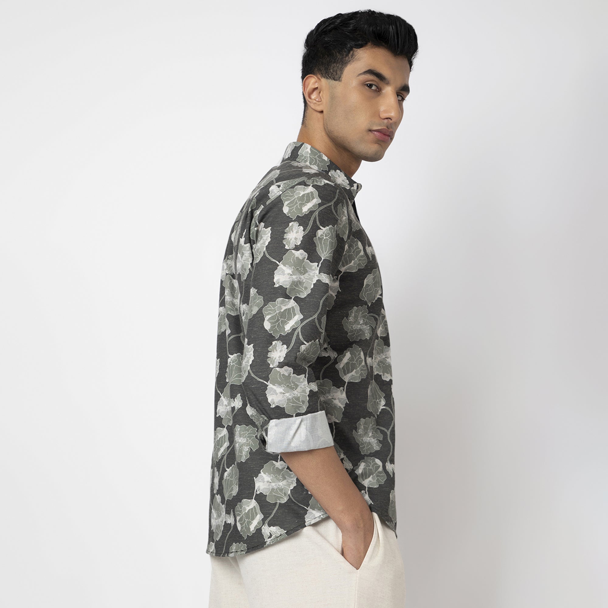 Printed Linen Shirt