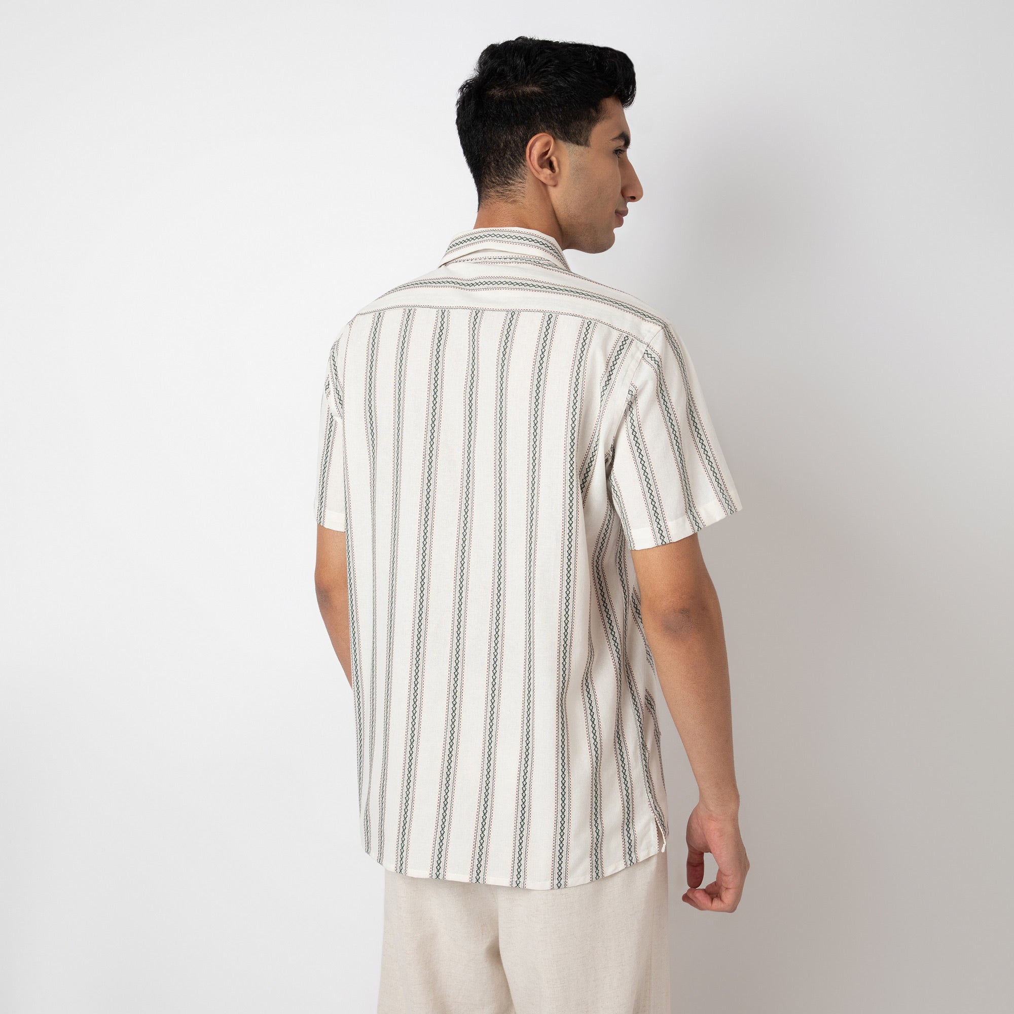 Relaxed Fit Striped Resort Shirt