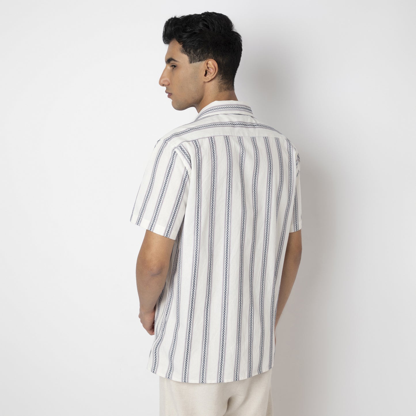 Relaxed Fit Striped Resort Shirt