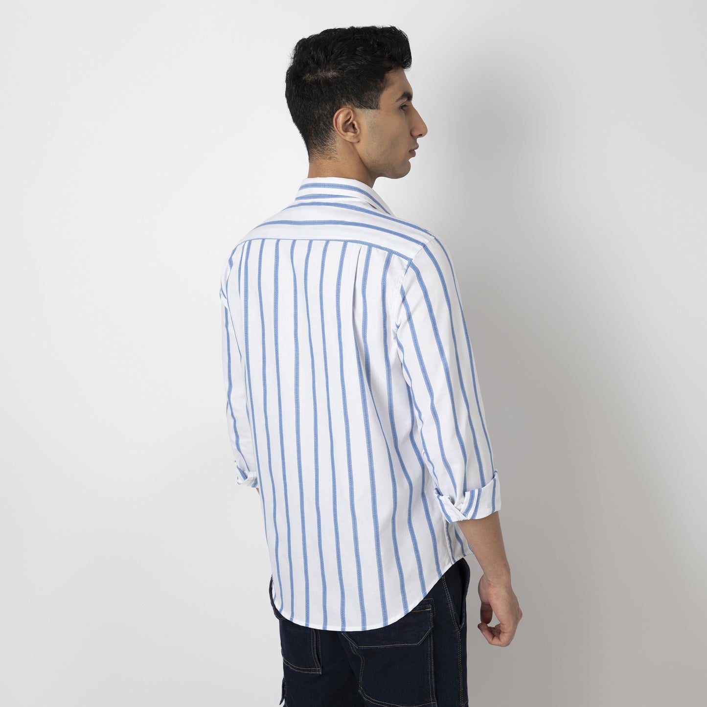 Striped Cotton Casual Shirt