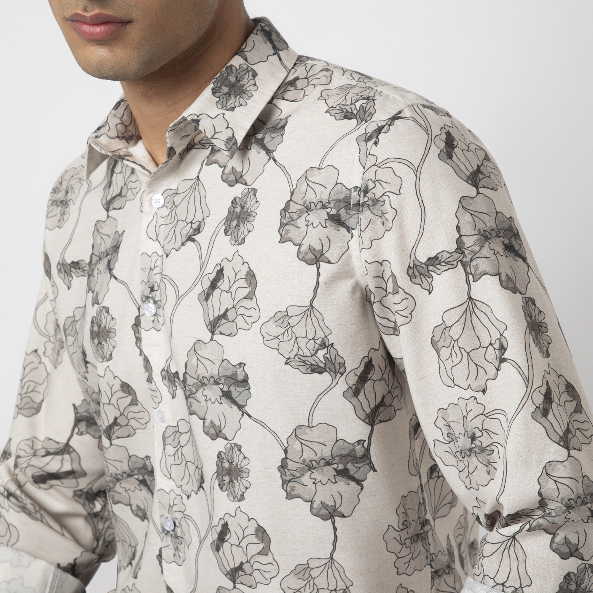 Printed Linen Shirt