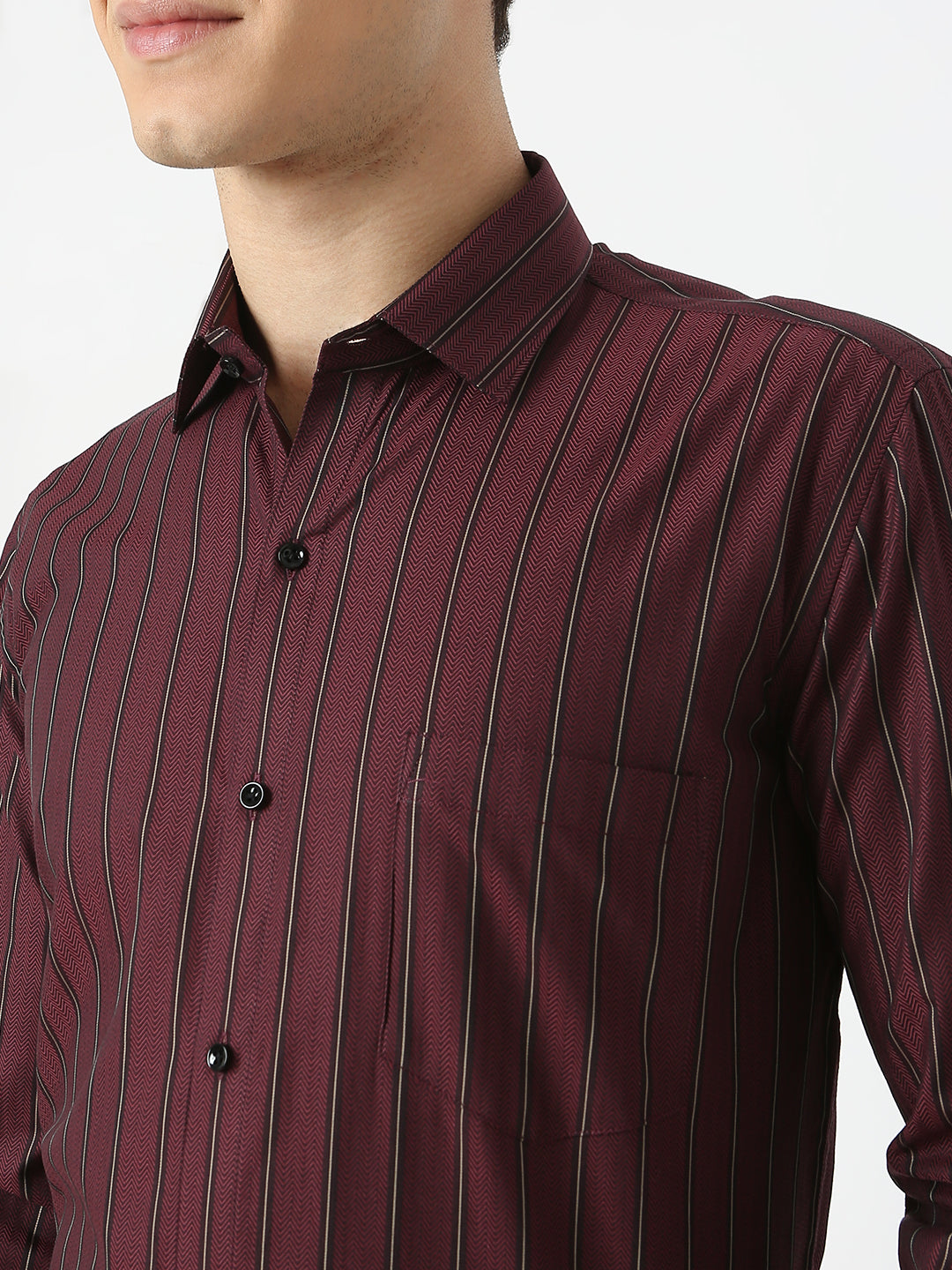 Herringbone Striped Shirt