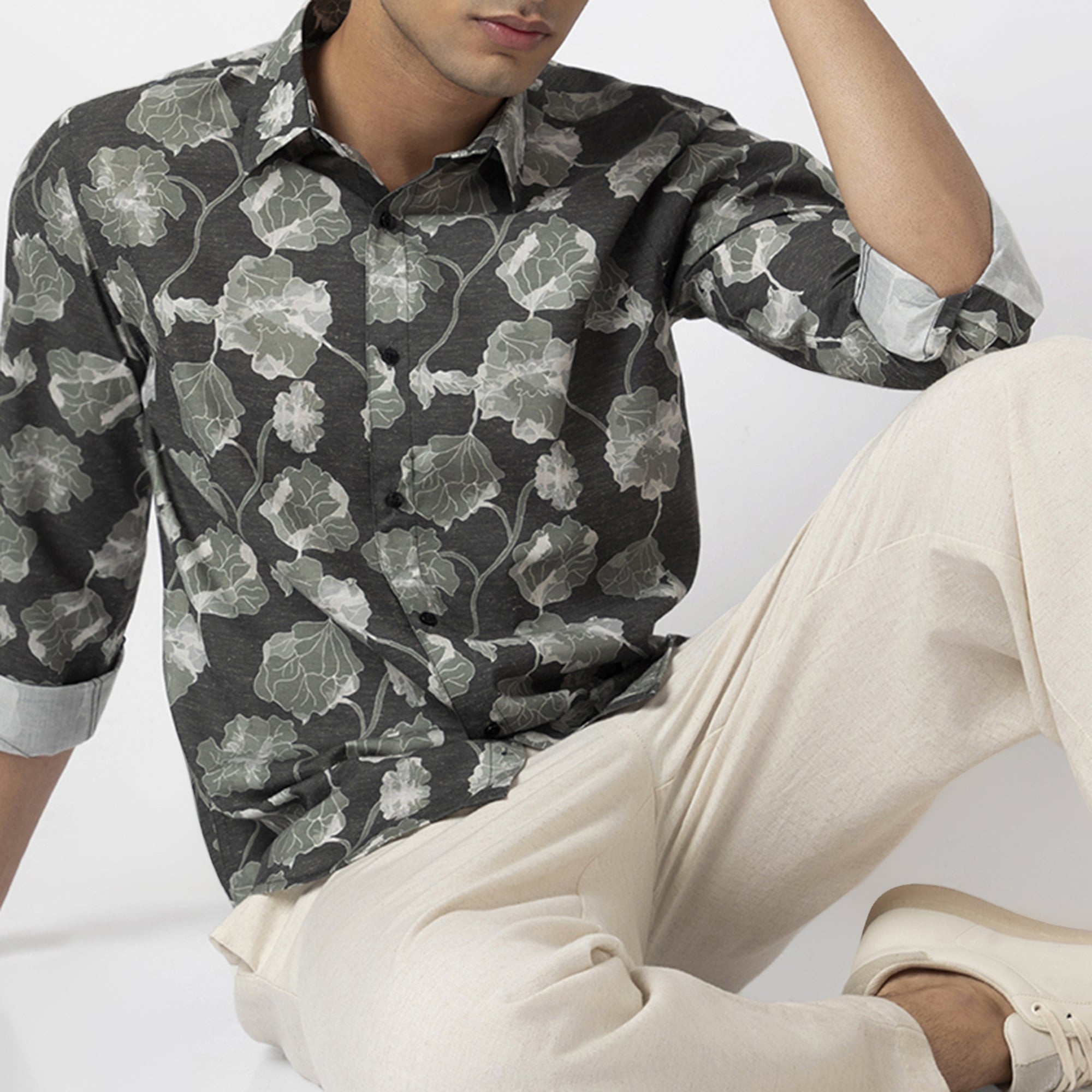 Printed Linen Shirt