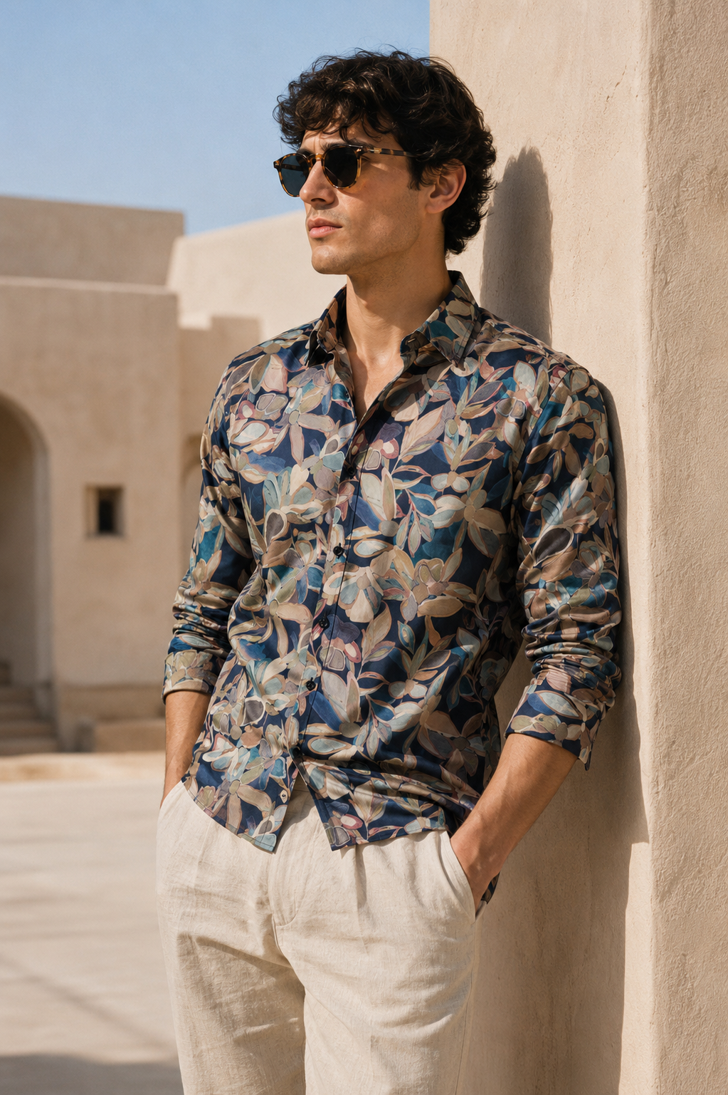Giza Cotton Printed Shirt