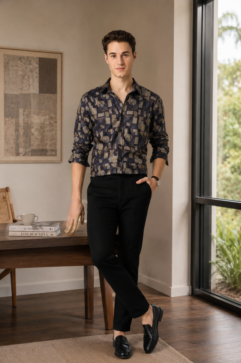Giza Cotton Printed Shirt