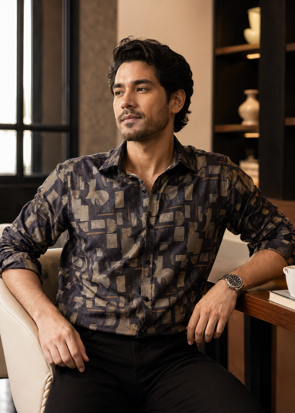 Giza Cotton Printed Shirt