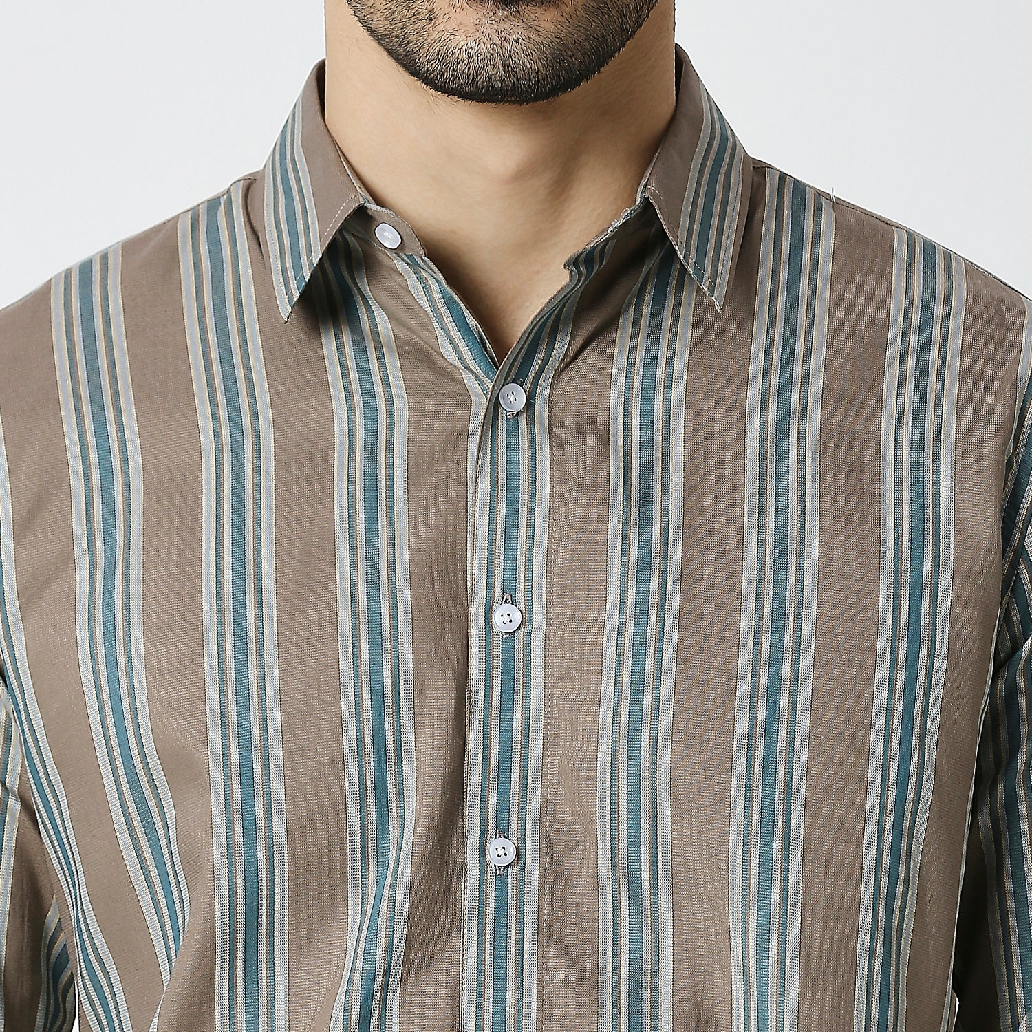 Mens Casual Striped Shirt