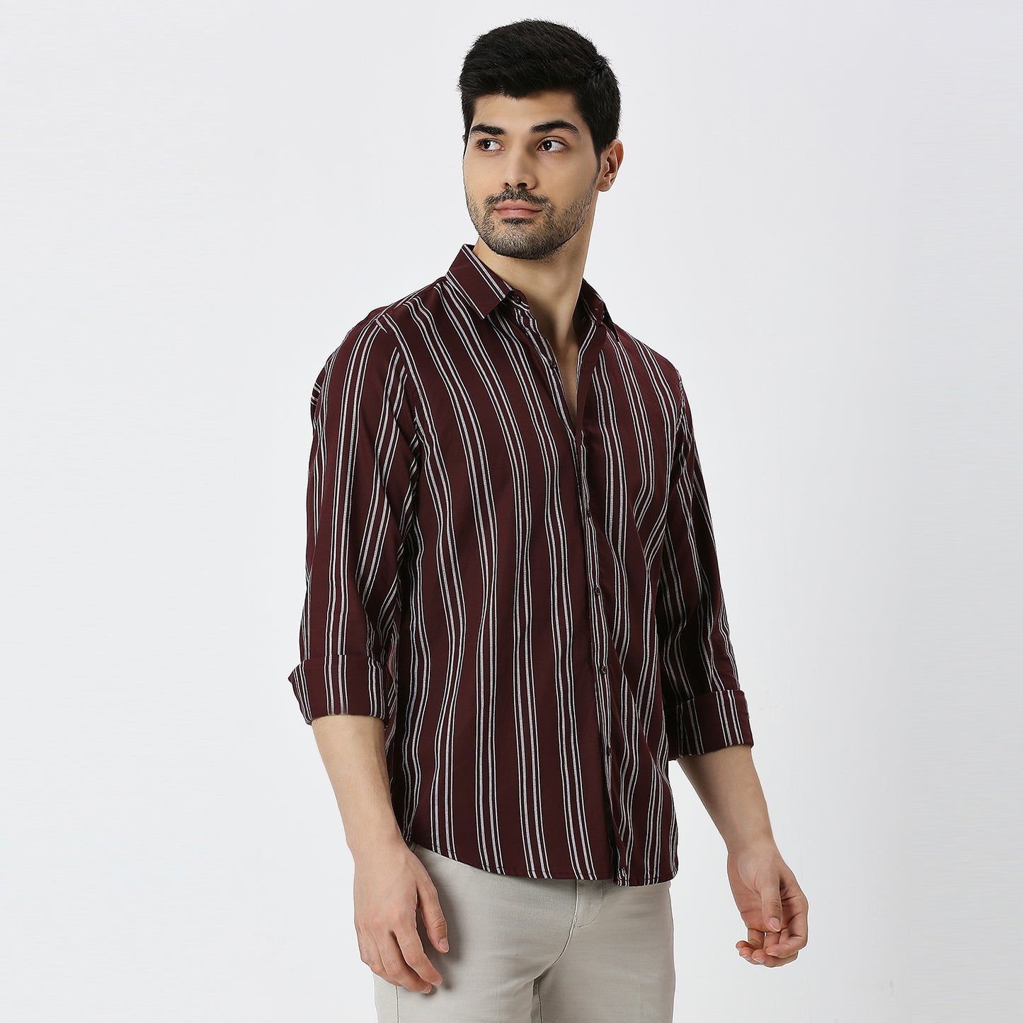 Mens Casual Striped Shirt
