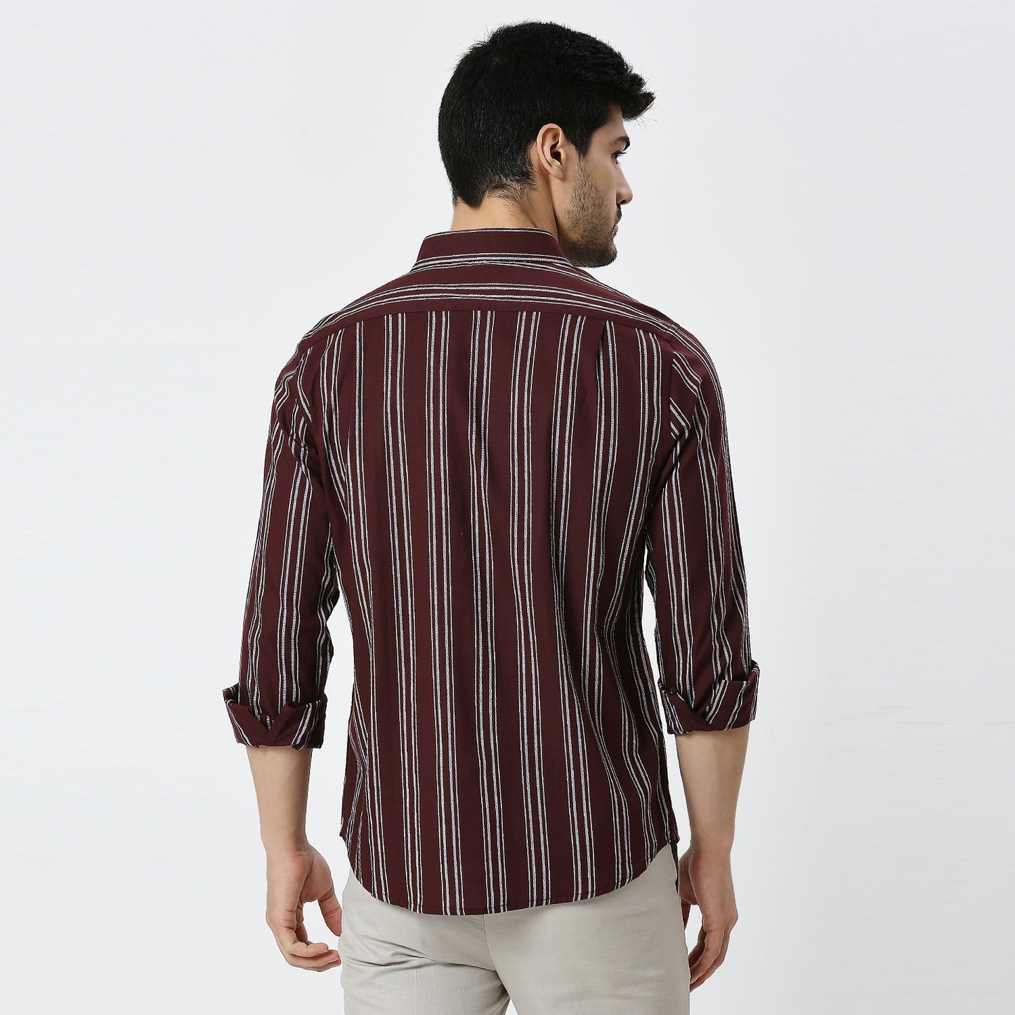 Mens Casual Striped Shirt