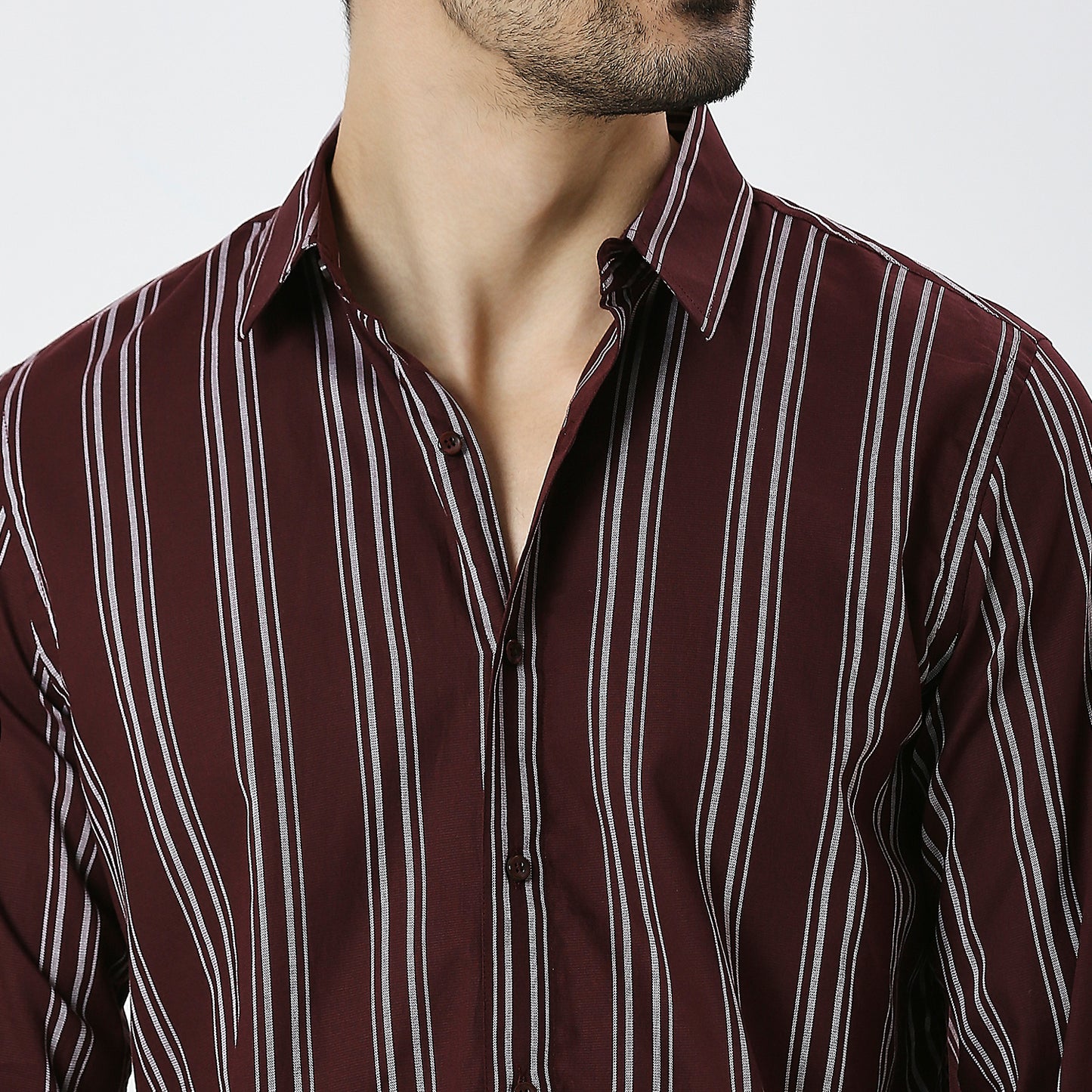Mens Casual Striped Shirt