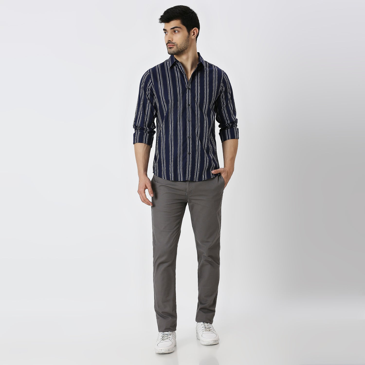 Mens Casual Striped Shirt