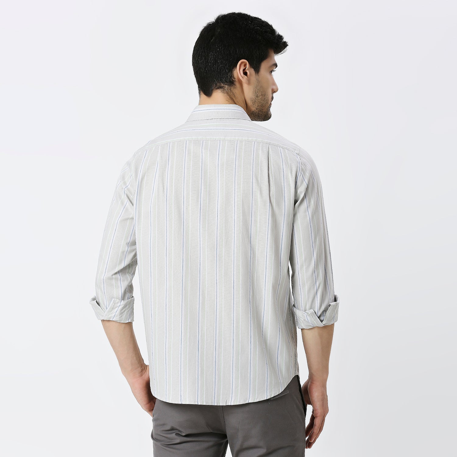 Mens Casual Striped Shirt