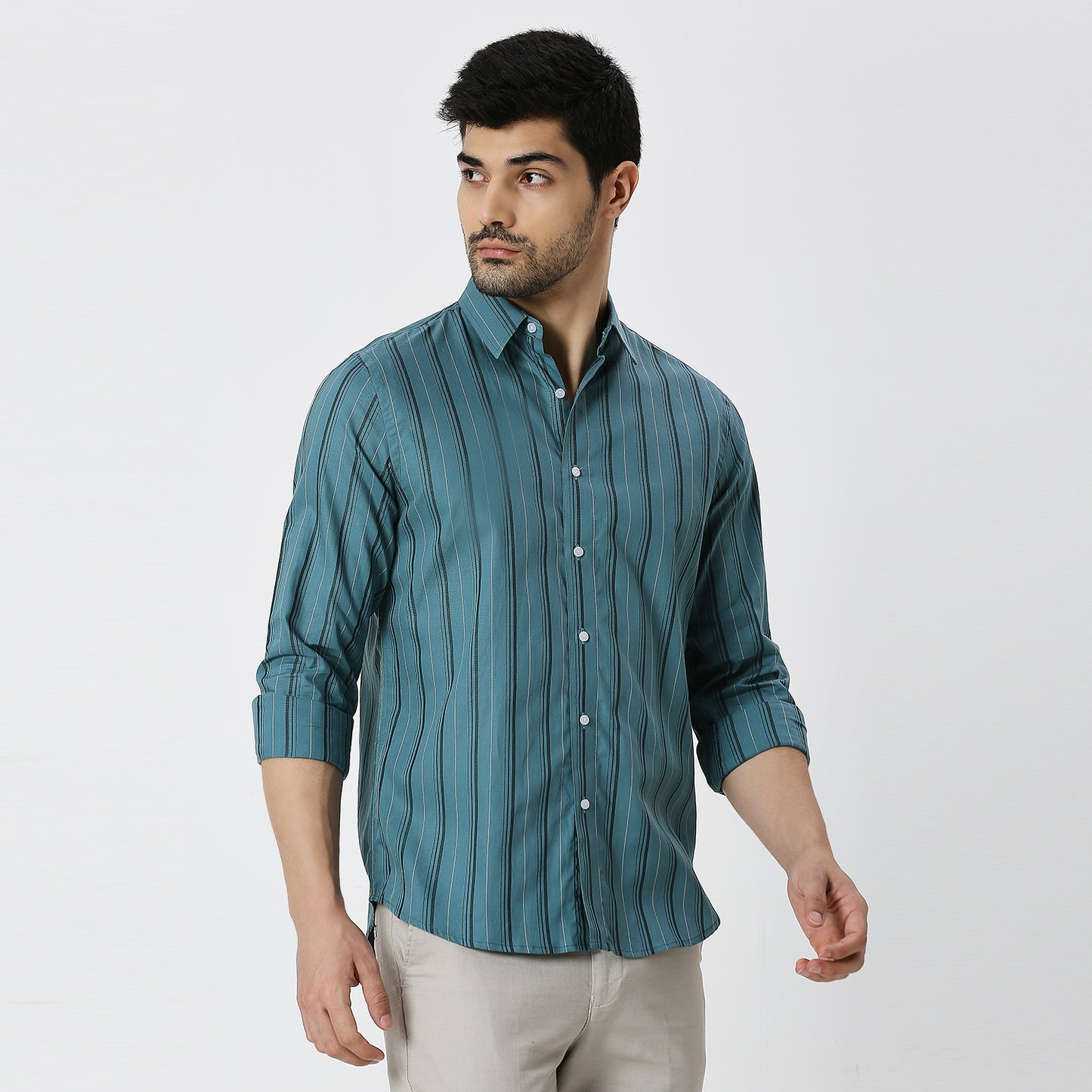 Mens Casual Striped Shirt