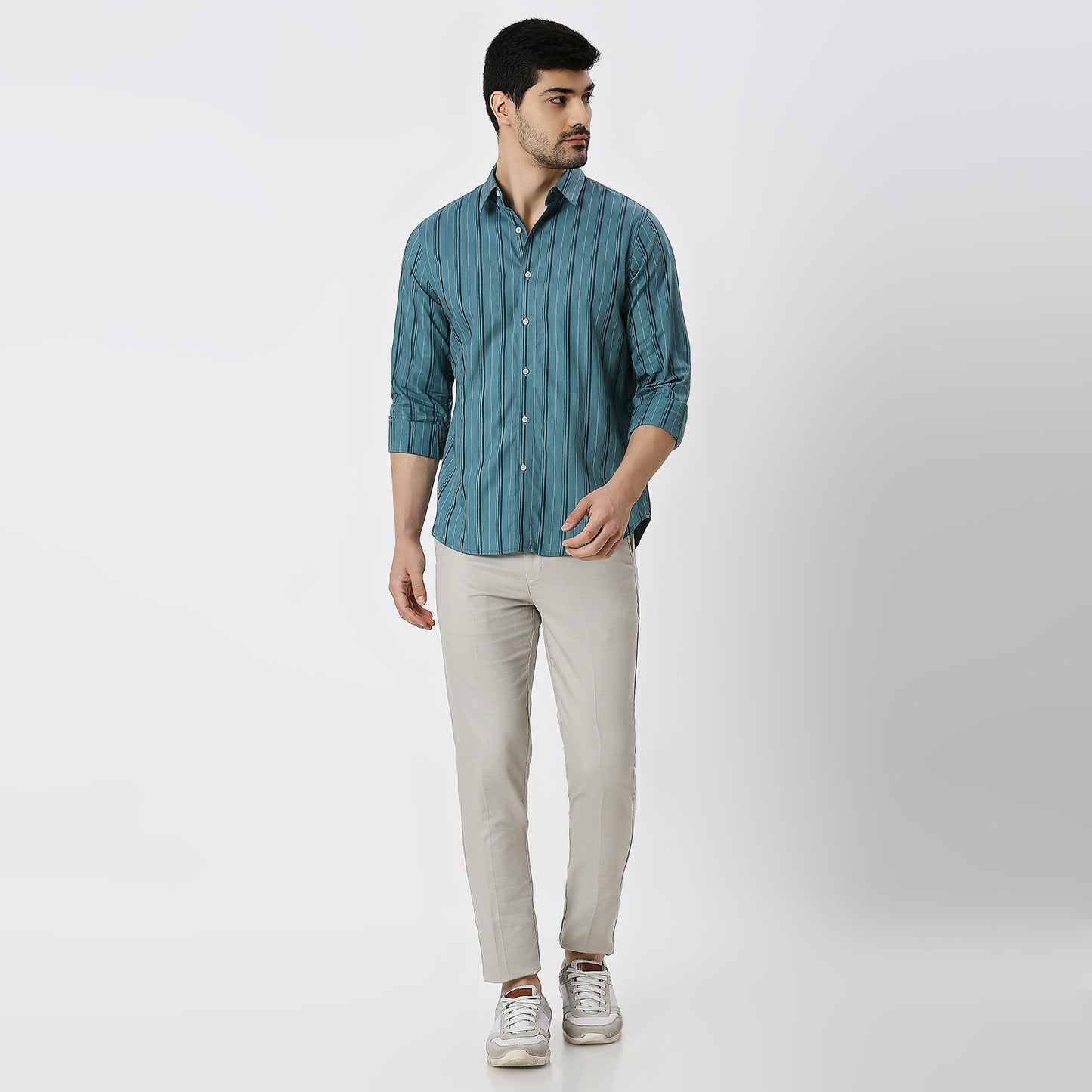 Mens Casual Striped Shirt